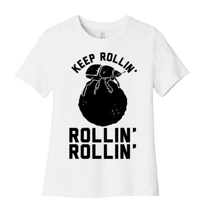 Keep Rollin' Dung Beetle Women's Cotton Tee