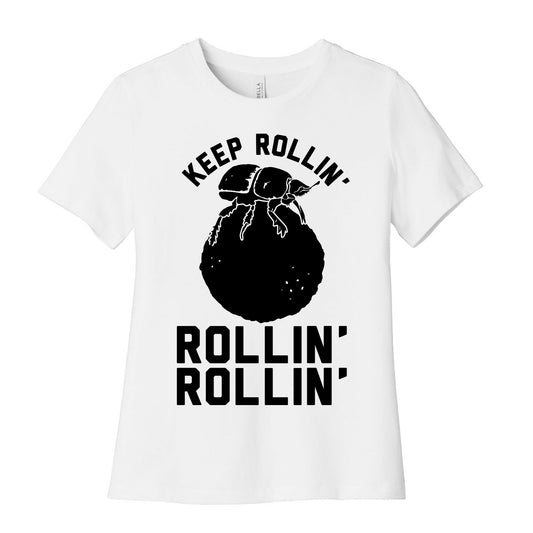 Keep Rollin' Dung Beetle Women's Cotton Tee