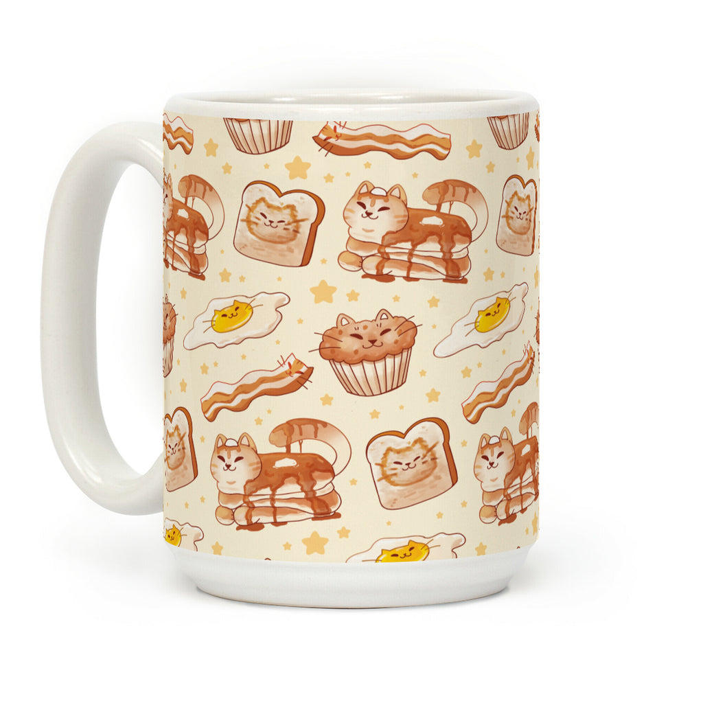Breakfast Cats Coffee Mug