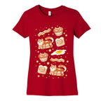 Breakfast Cats Women's Cotton Tee