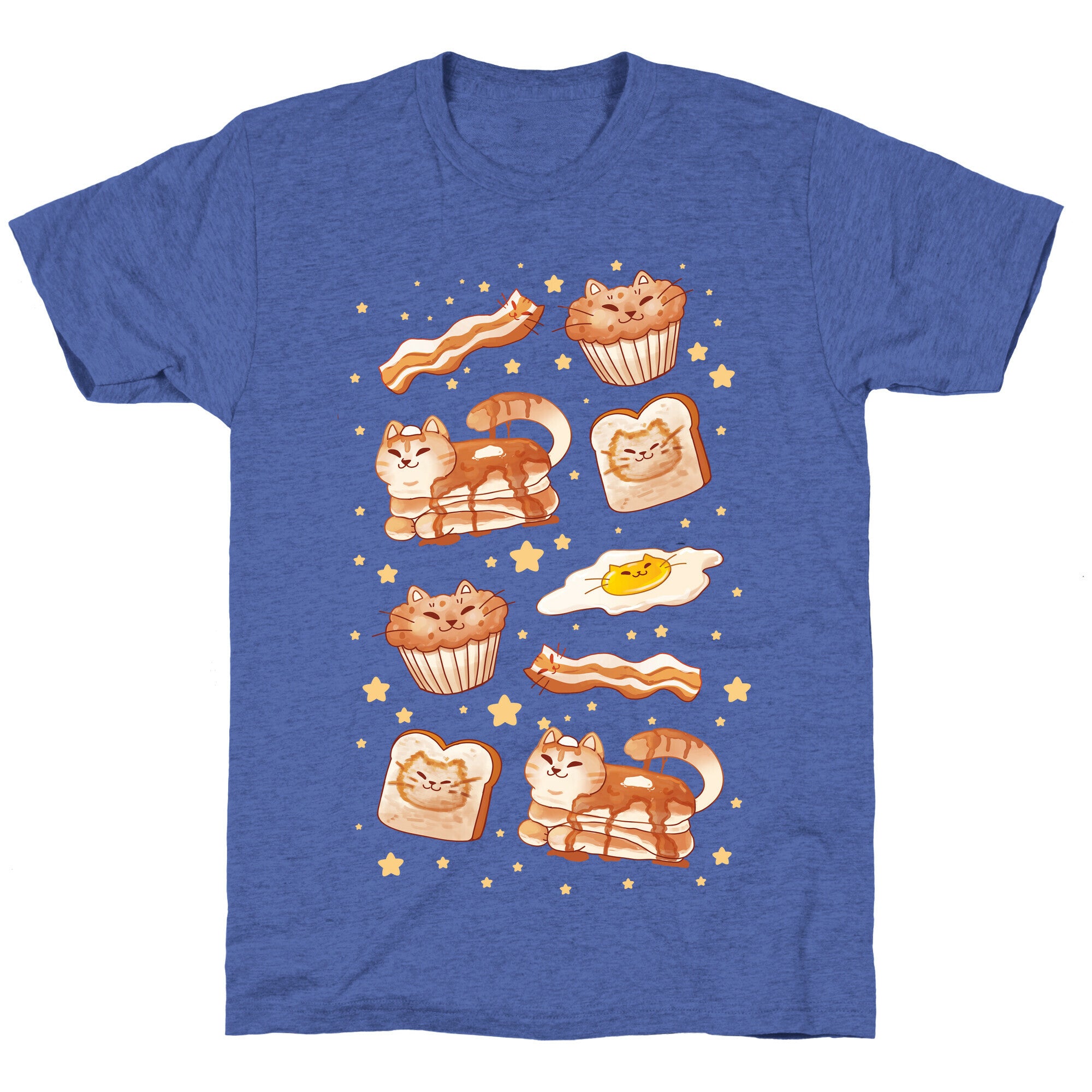 Breakfast Cats Unisex Triblend Tee