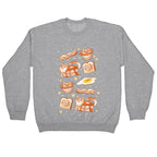 Breakfast Cats Crewneck Sweatshirt