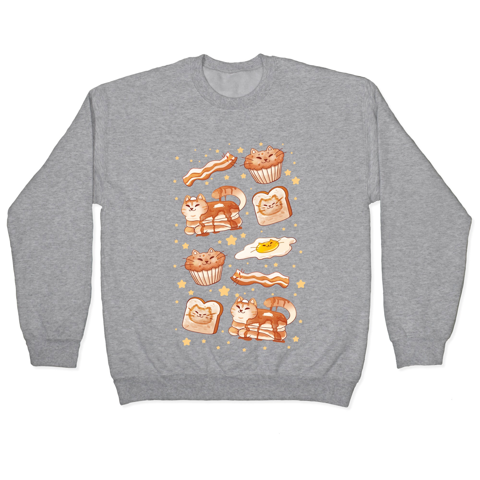 Breakfast Cats Crewneck Sweatshirt