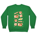 Breakfast Cats Crewneck Sweatshirt