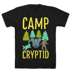 Camp Cryptid White Print T-Shirt