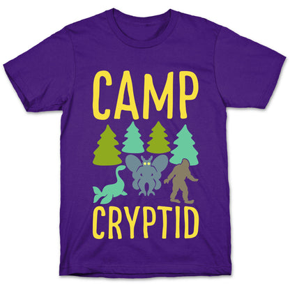 Camp Cryptid White Print T-Shirt