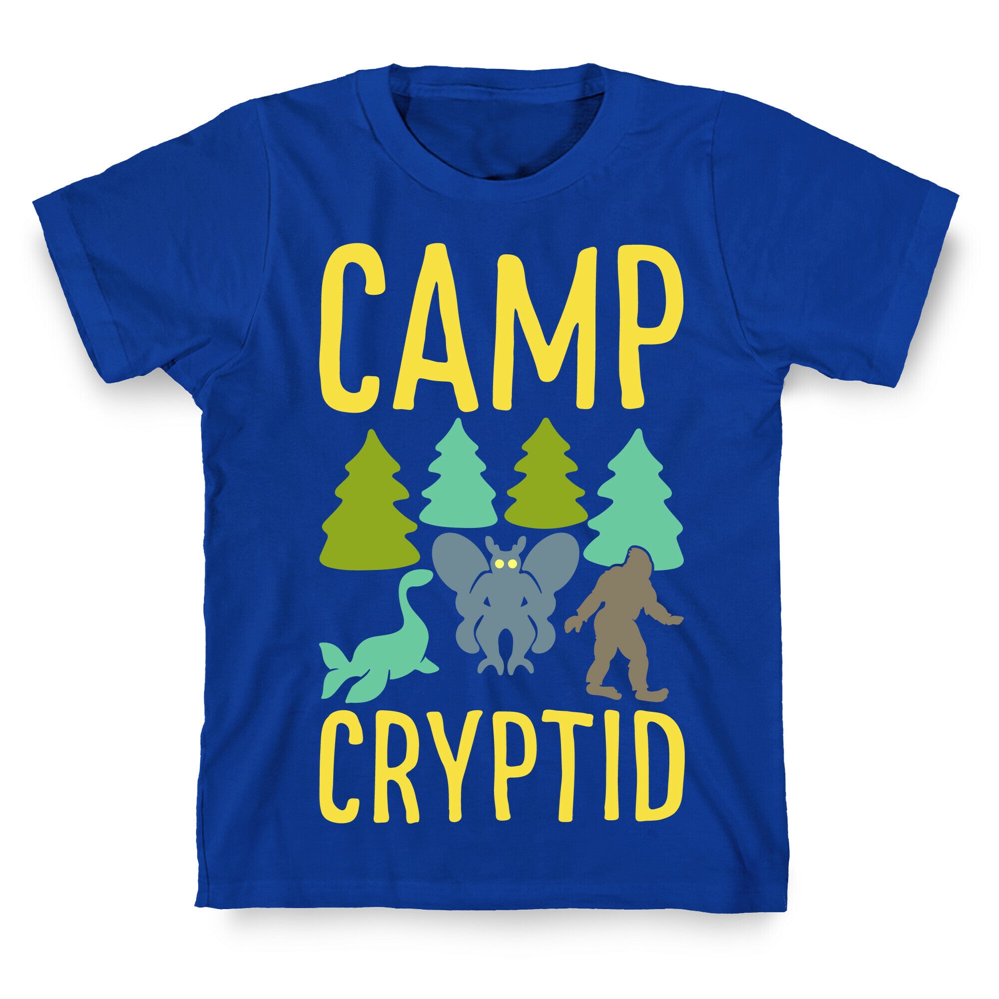 Camp Cryptid White Print T-Shirt