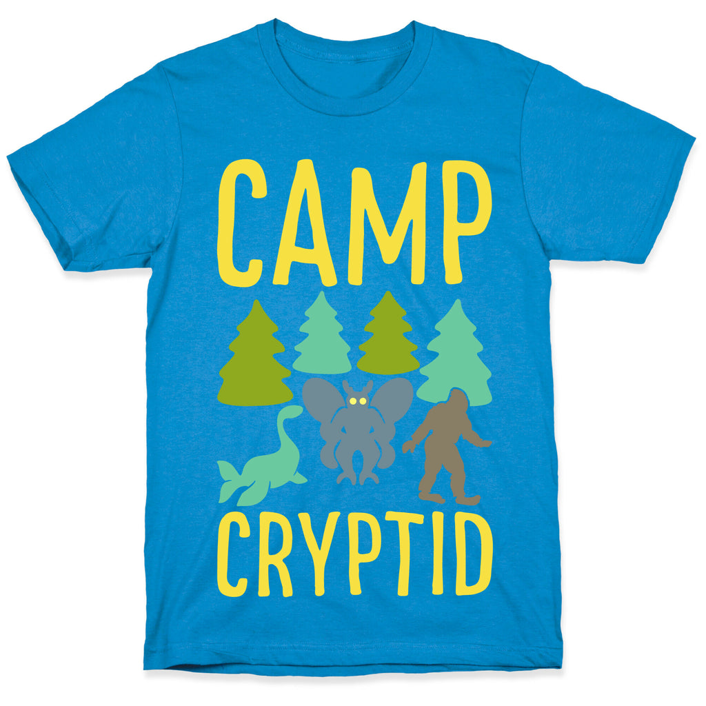 Camp Cryptid White Print T-Shirt