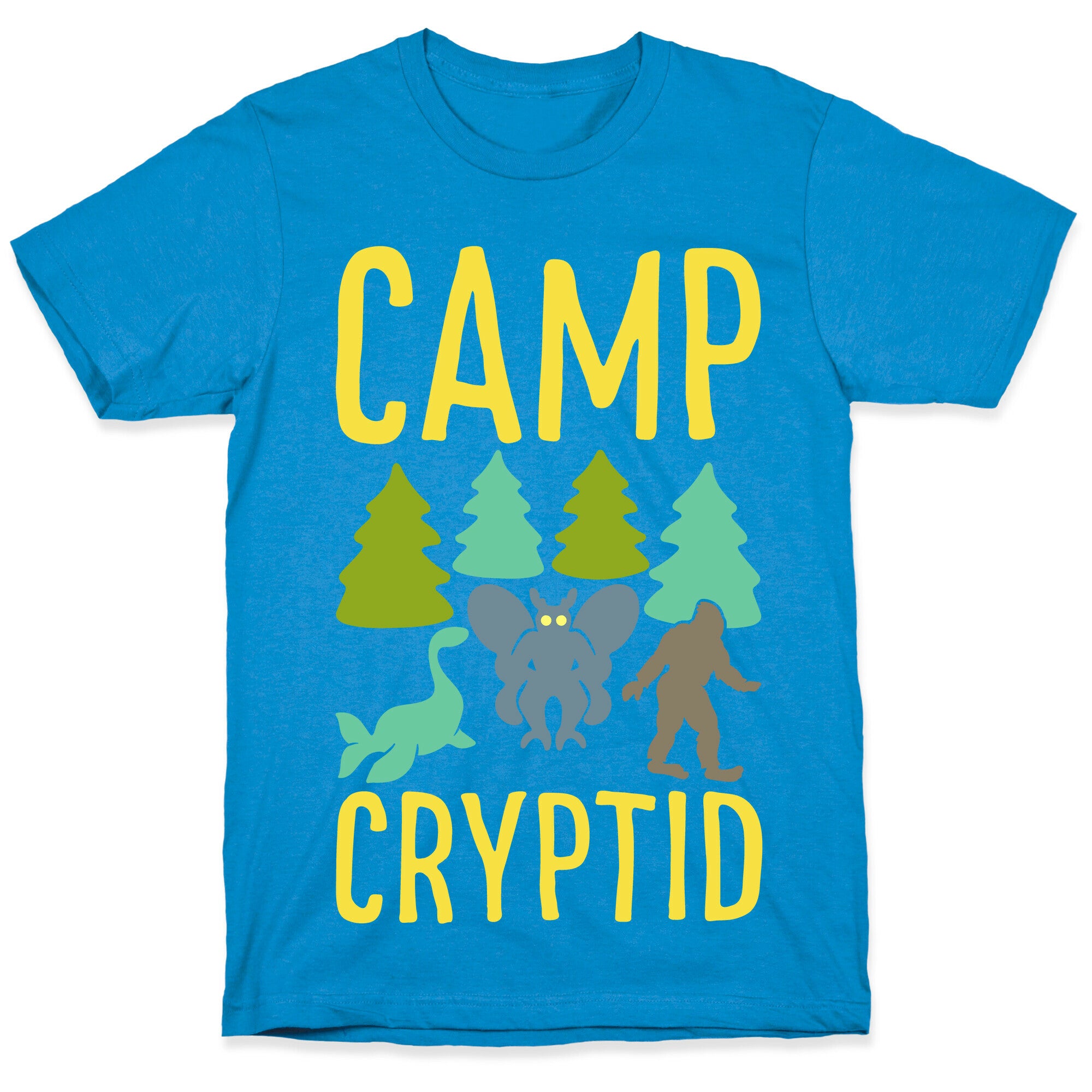 Camp Cryptid White Print T-Shirt