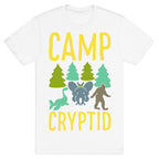 Camp Cryptid White Print T-Shirt