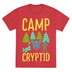 Camp Cryptid White Print Unisex Triblend Tee