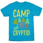 Camp Cryptid White Print Unisex Triblend Tee