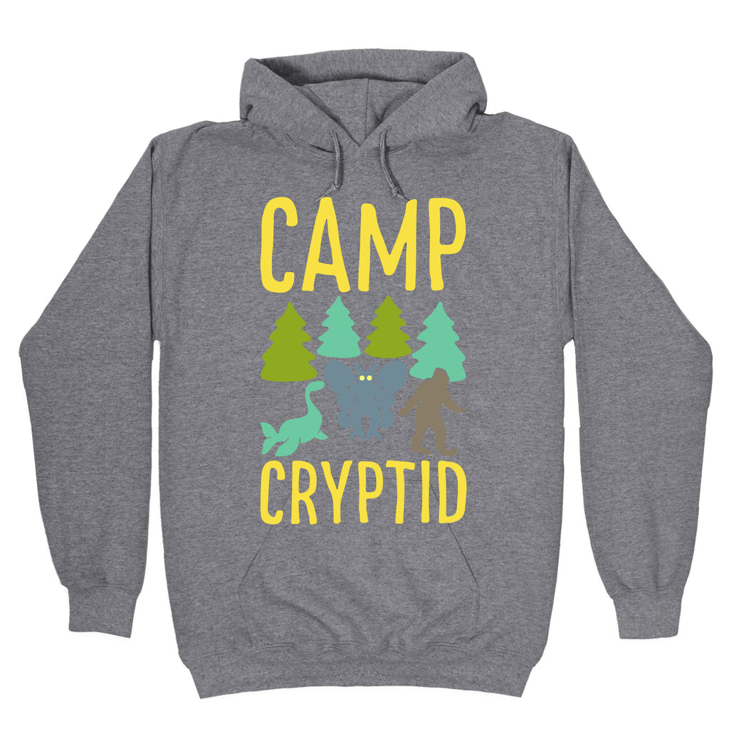 Camp Cryptid White Print Hoodie