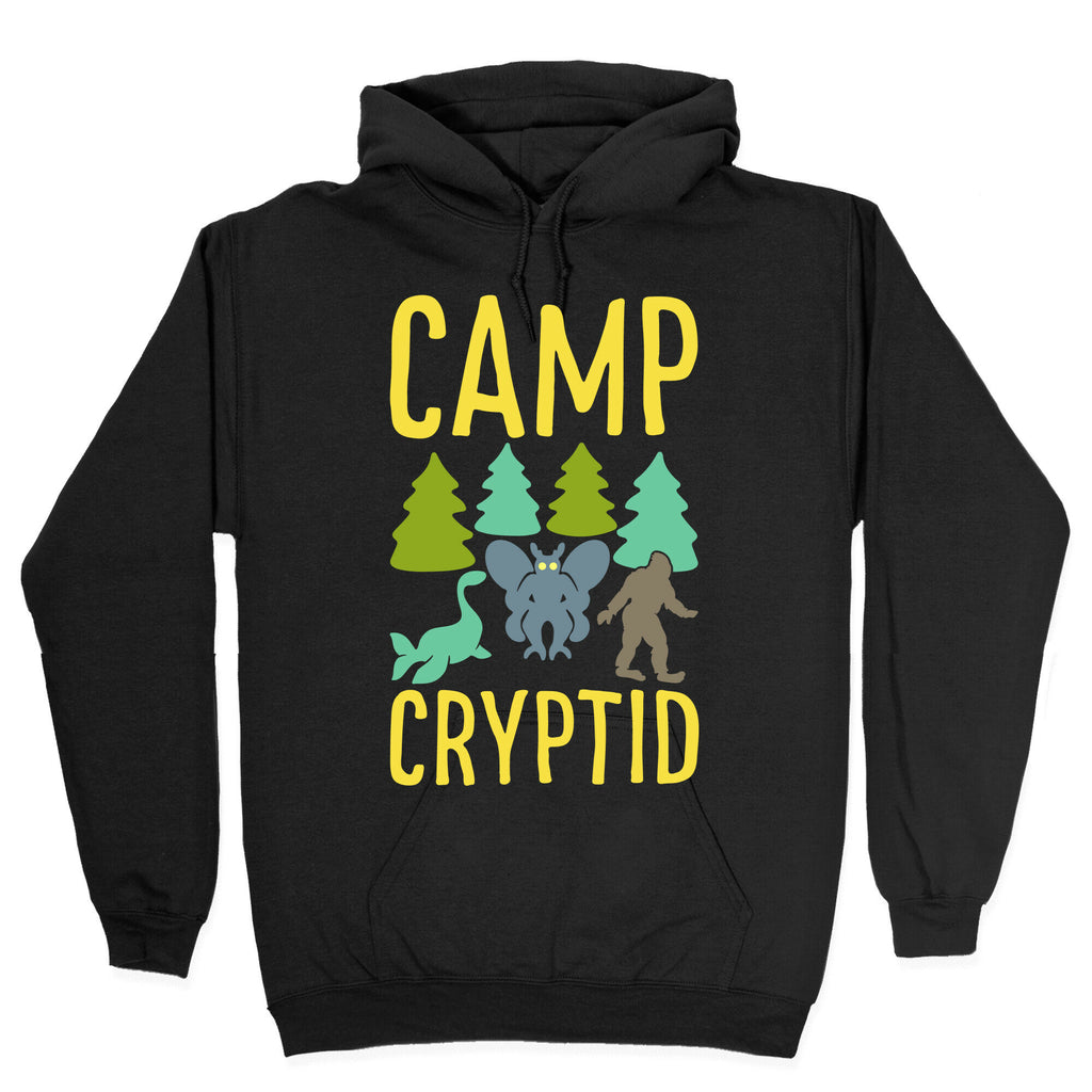 Camp Cryptid White Print Hoodie