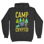 Camp Cryptid White Print Hoodie