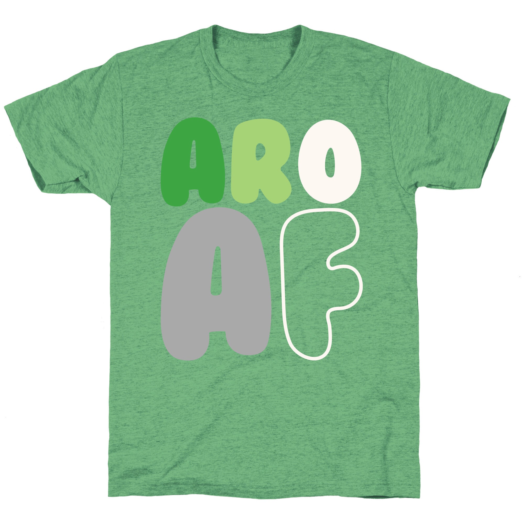 Aro Af White Print Unisex Triblend Tee
