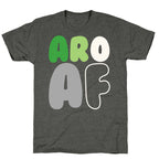 Aro Af White Print Unisex Triblend Tee