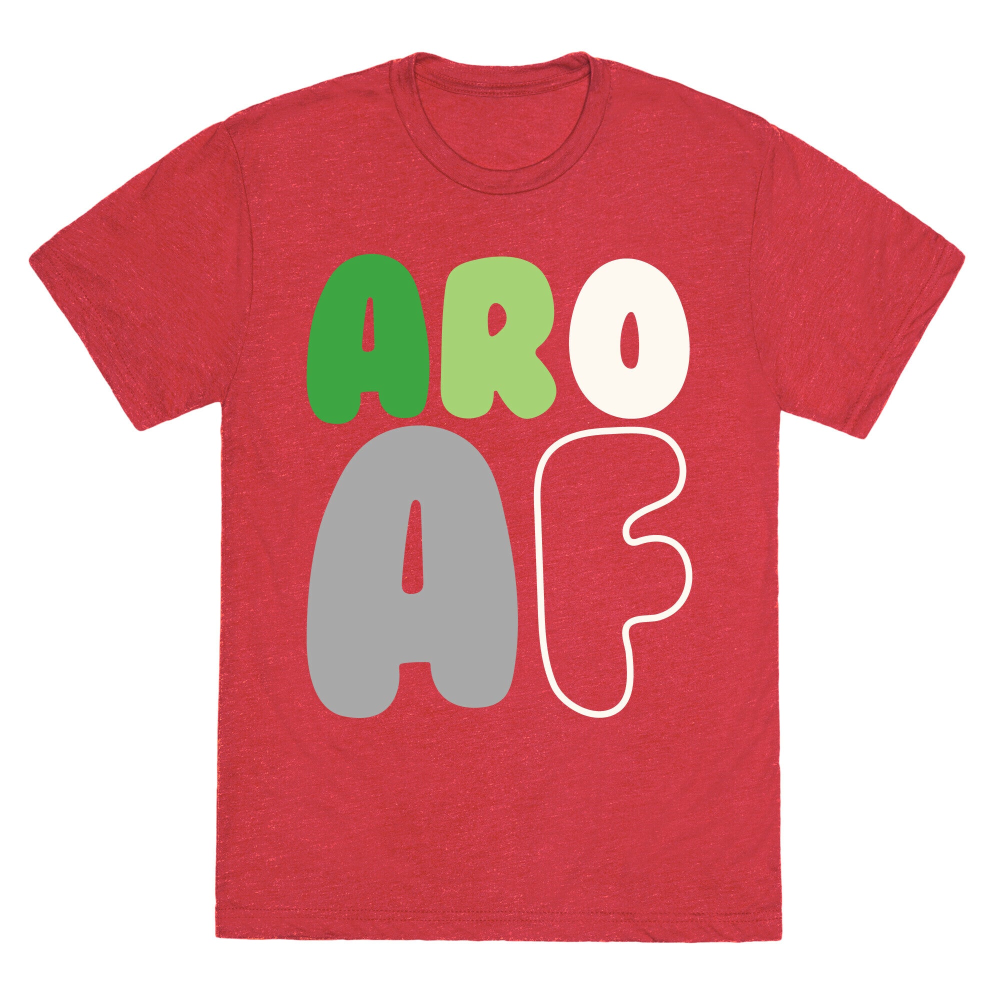 Aro Af White Print Unisex Triblend Tee