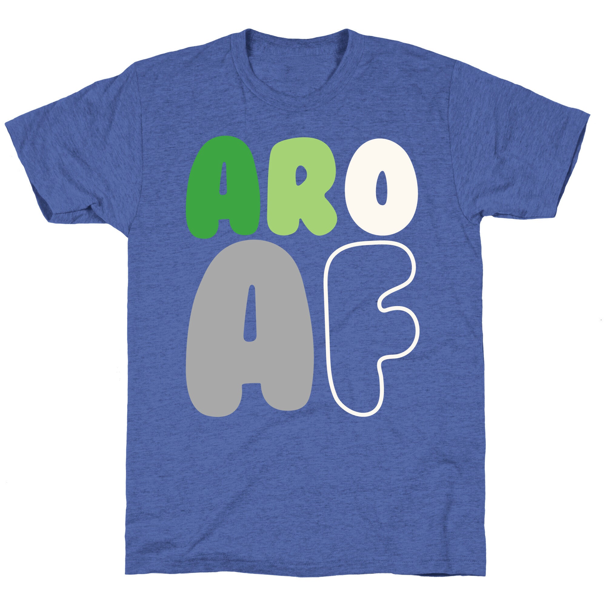 Aro Af White Print Unisex Triblend Tee