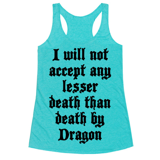 Death By Dragon Racerback Tank