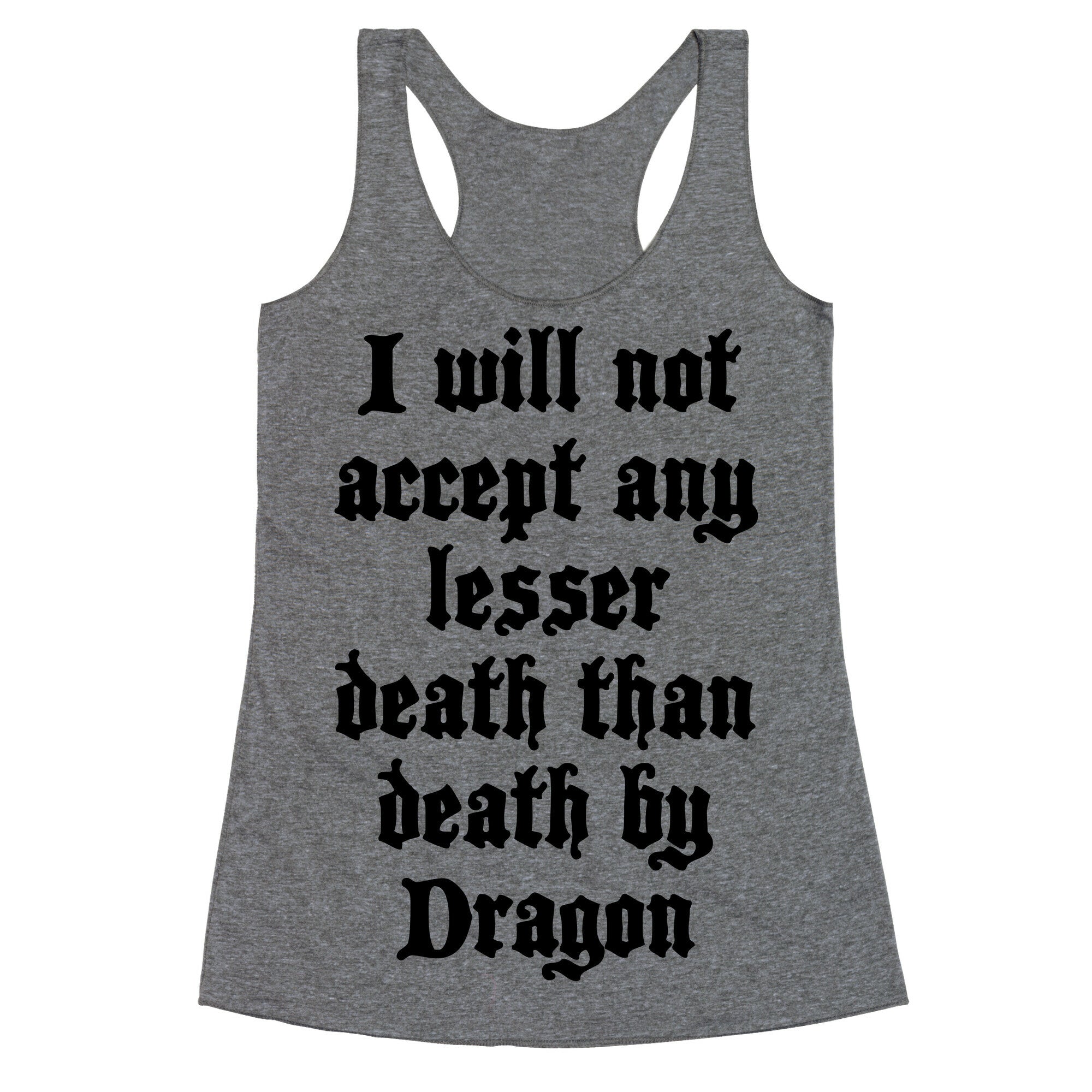 Death By Dragon Racerback Tank