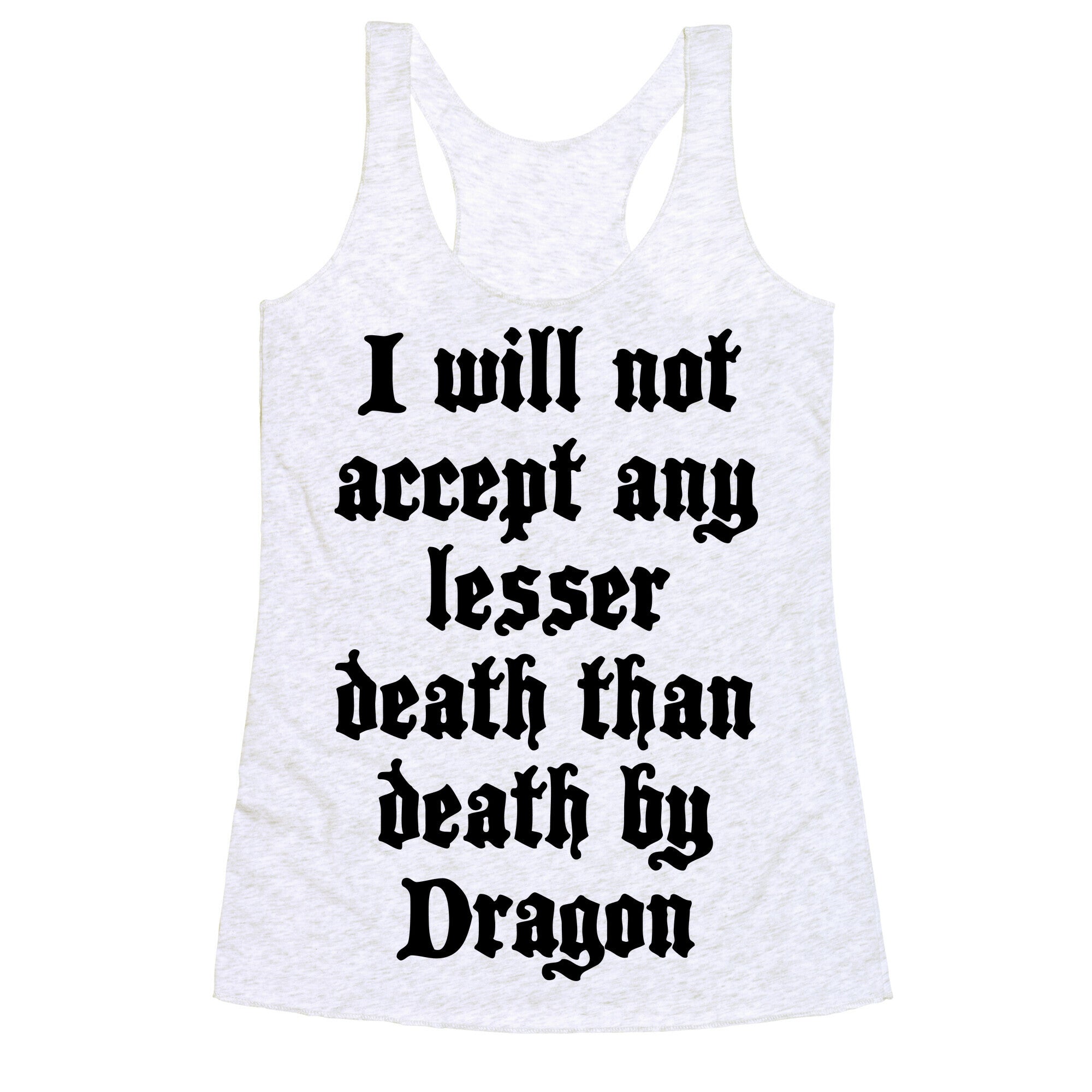 Death By Dragon Racerback Tank