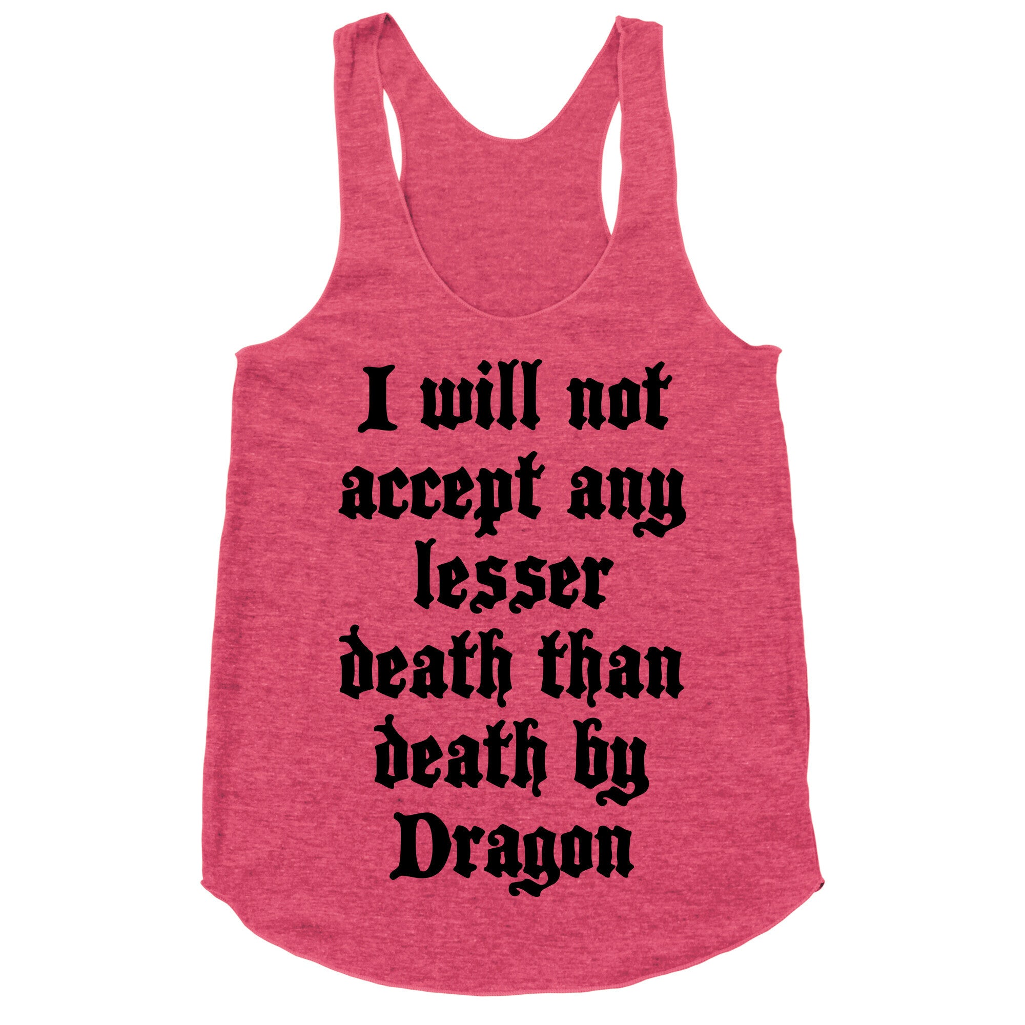 Death By Dragon Racerback Tank