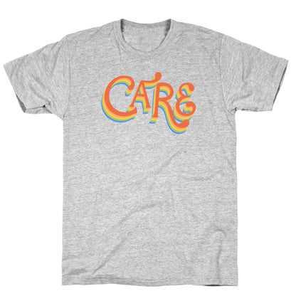 Care Retro Lettering T-Shirt