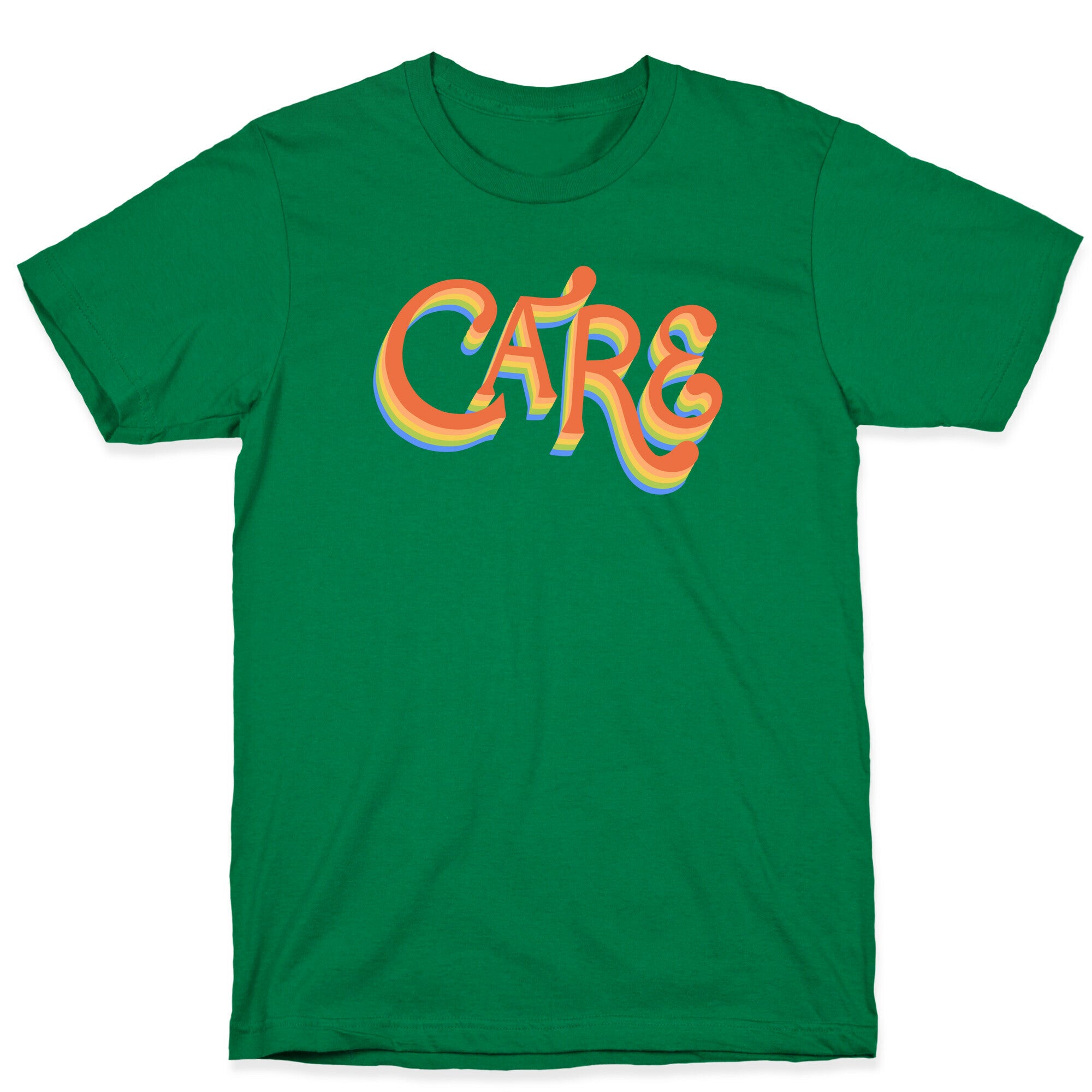 Care Retro Lettering T-Shirt