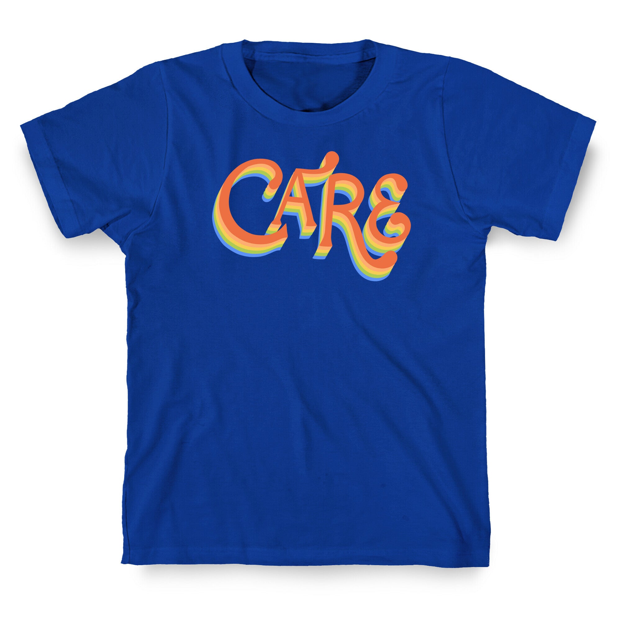 Care Retro Lettering T-Shirt