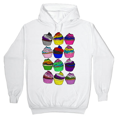 LGBTQ+ Cartoon Cupcakes Hoodie