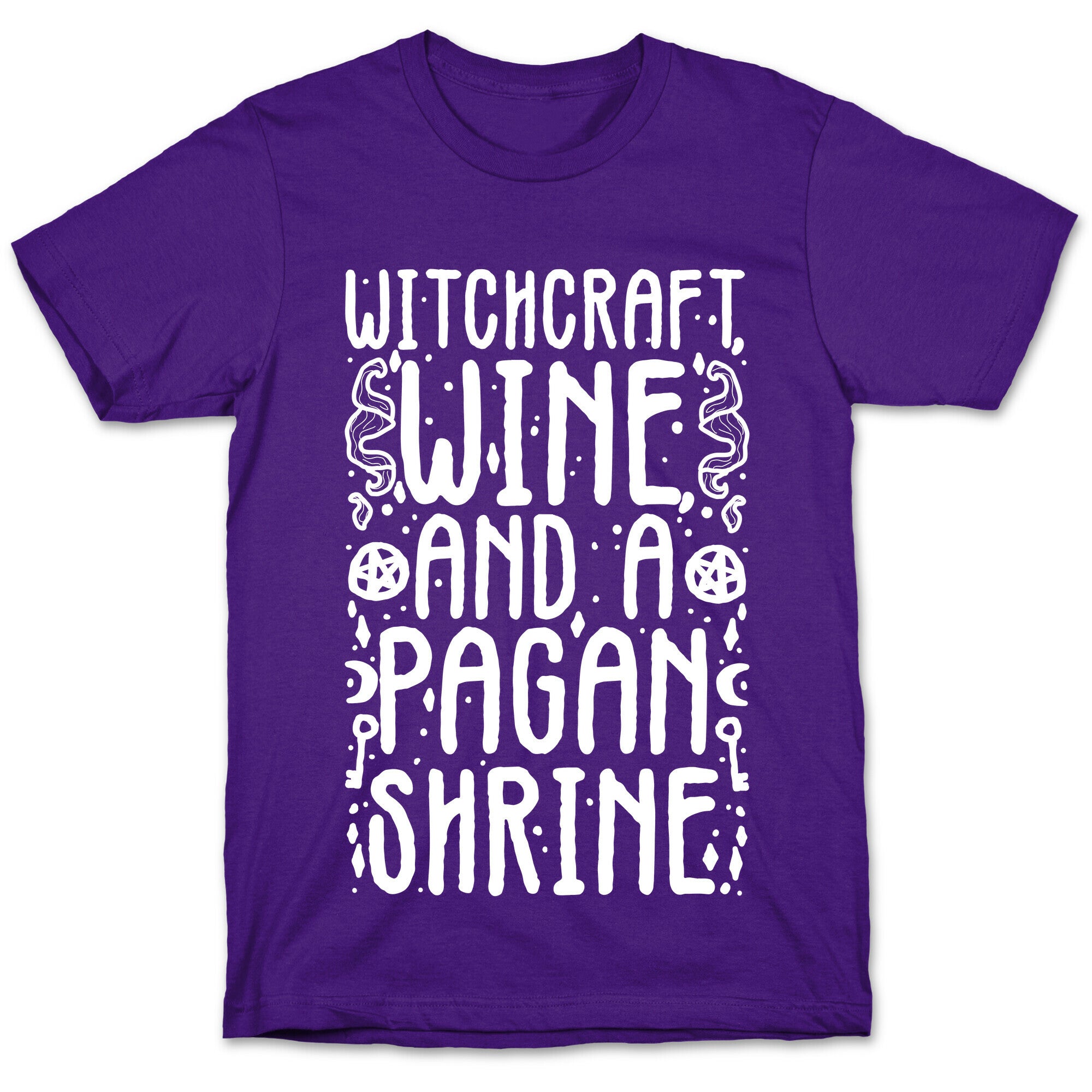 Witchcraft, Wine, and a Pagan Shrine T-Shirt