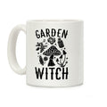 Garden Witch BLACK AND WHITE Coffee Mug