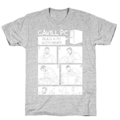 Cavill PC Parody White Print T-Shirt
