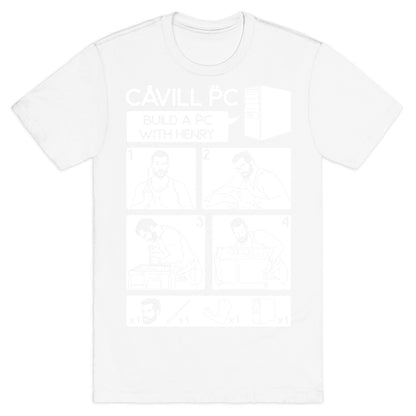 Cavill PC Parody White Print T-Shirt