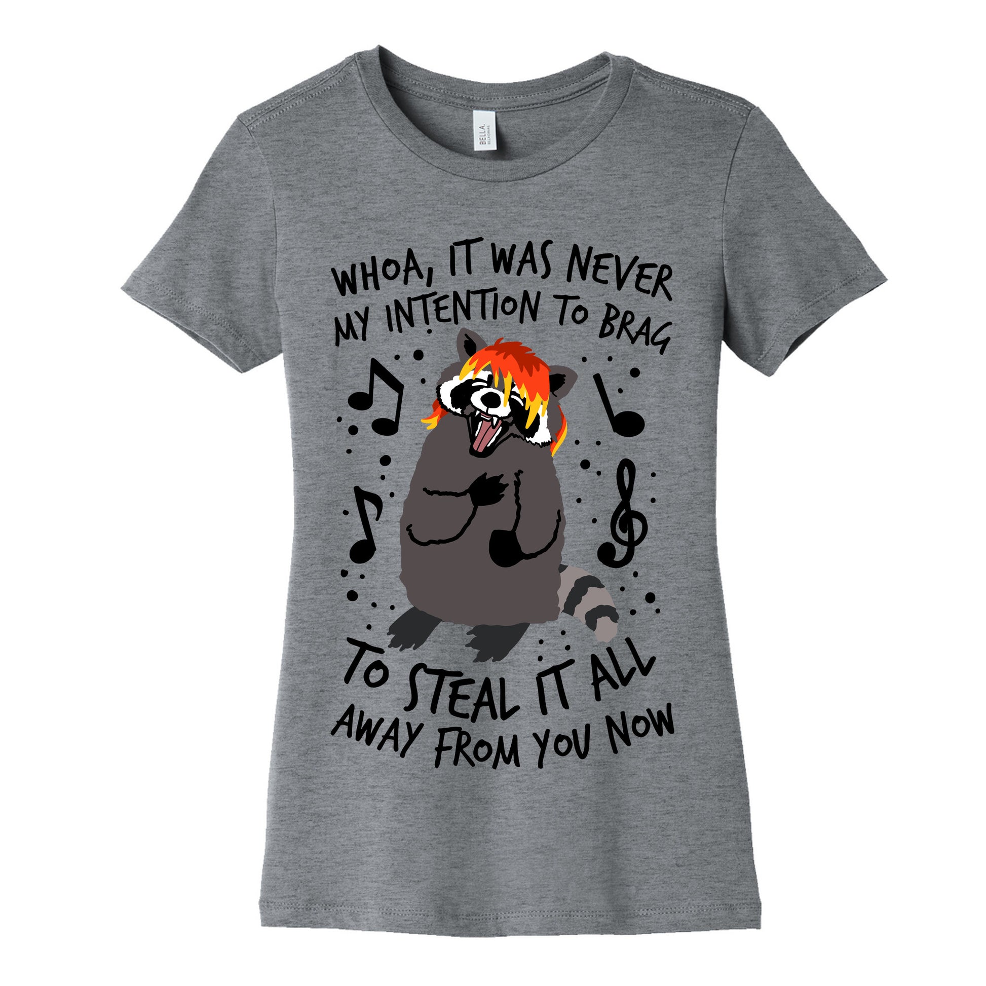 Misery Business Emo Raccoon Parody Women's Cotton Tee