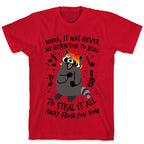 Misery Business Emo Raccoon Parody T-Shirt