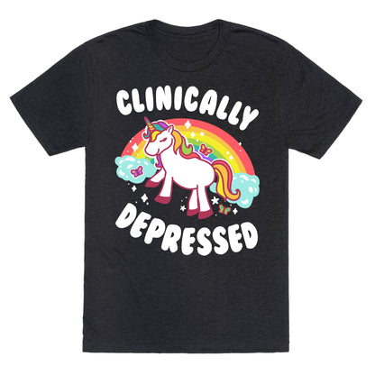 Clinically Depressed Unicorn Unisex Triblend Tee