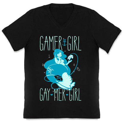 Gamer Girl Gay Mer Girl V-Neck