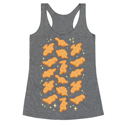 Dino Nuggies Pattern Racerback Tank