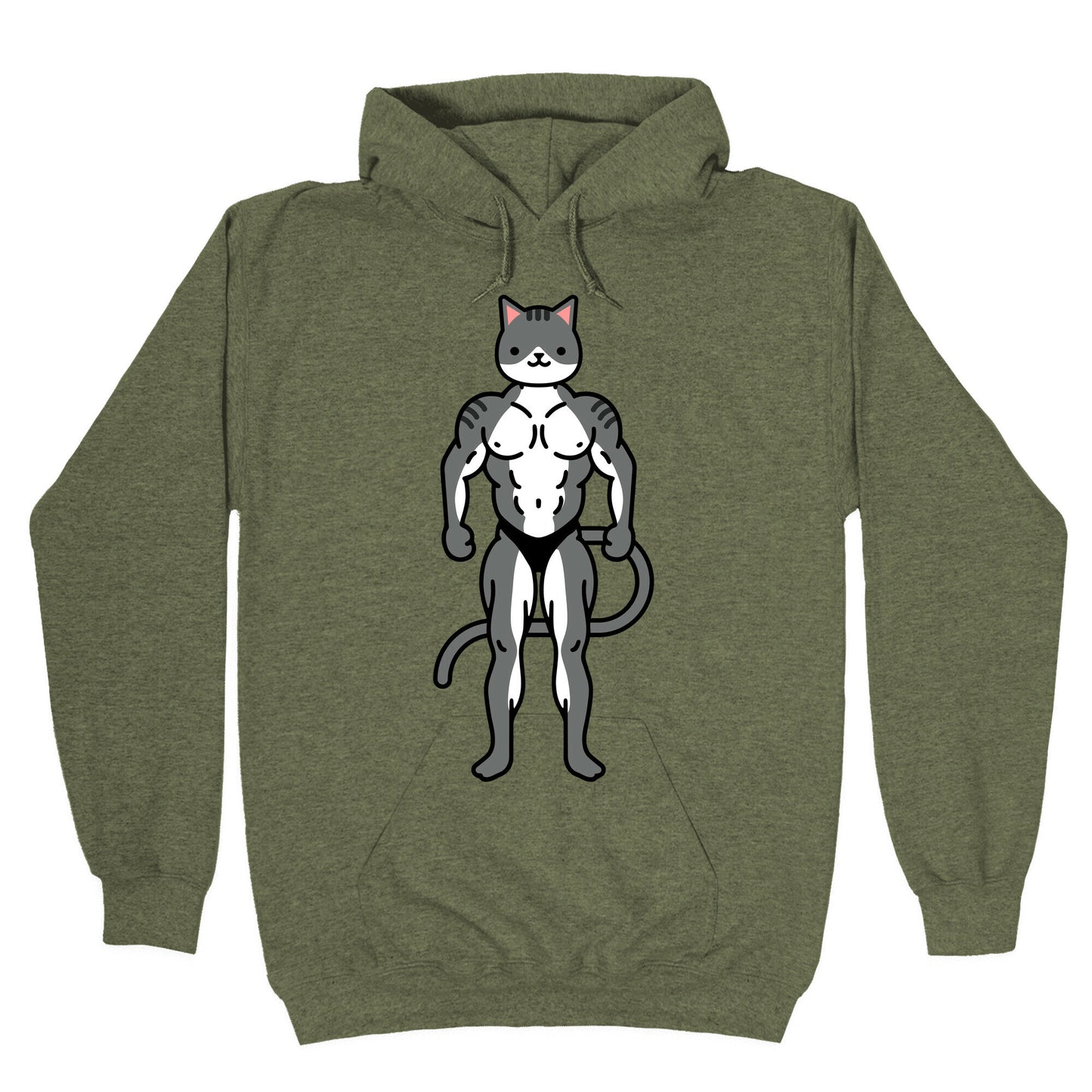Buff Cat Grey Tabby Hoodie