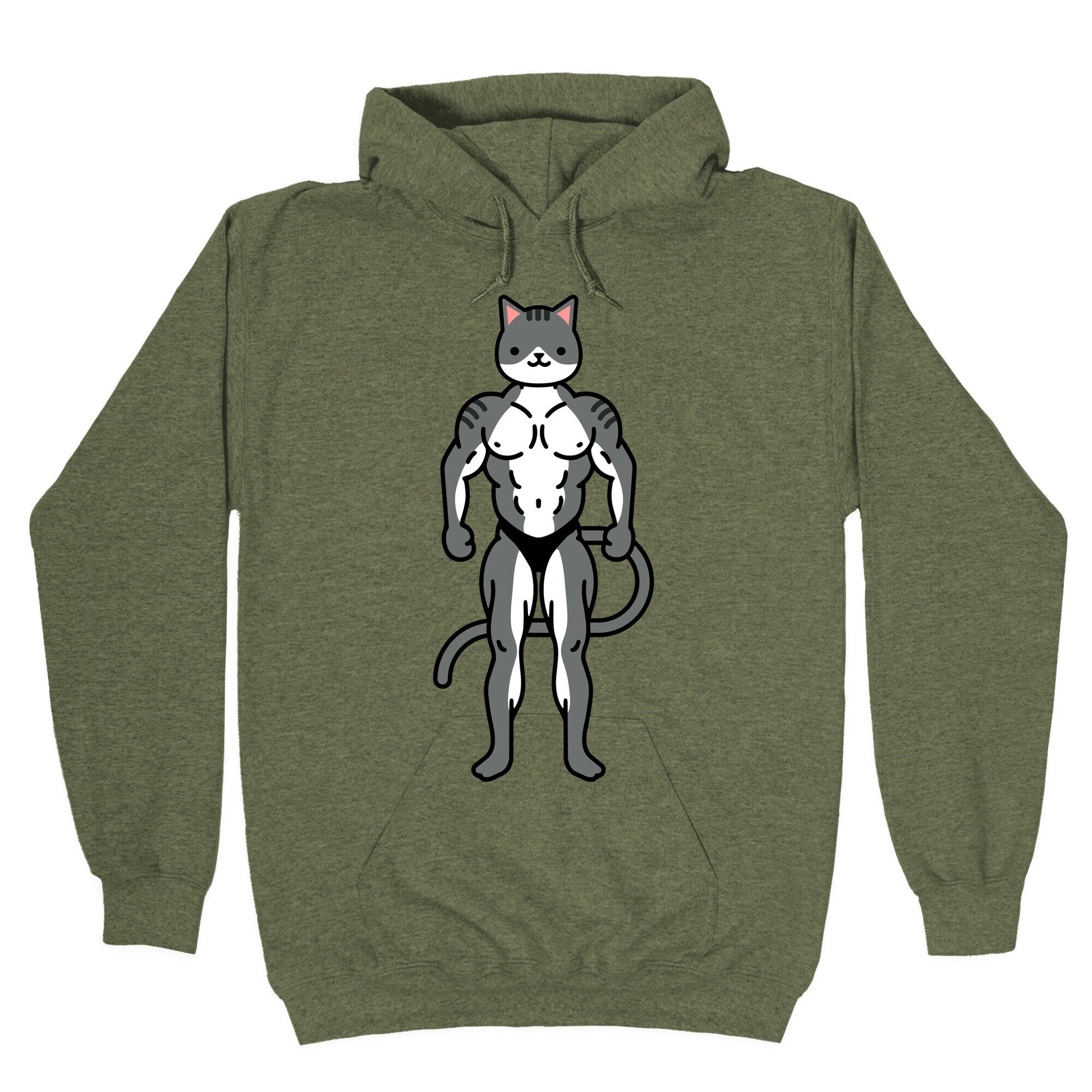 Buff Cat Grey Tabby Hoodie
