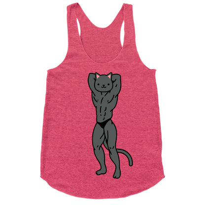 Buff Cat Black Racerback Tank