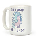 Oh Lawd He Hungy Hippo Coffee Mug