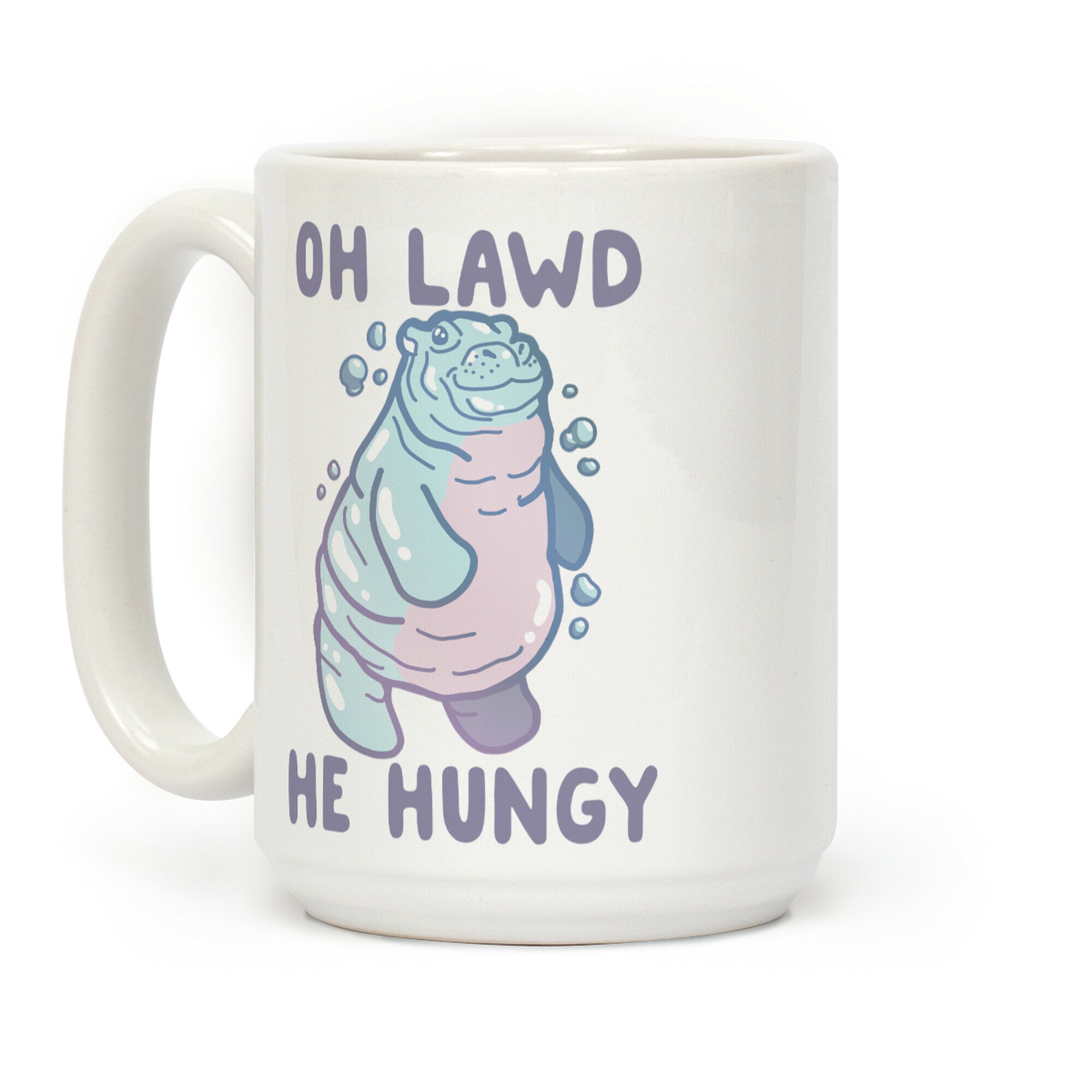 Oh Lawd He Hungy Hippo Coffee Mug