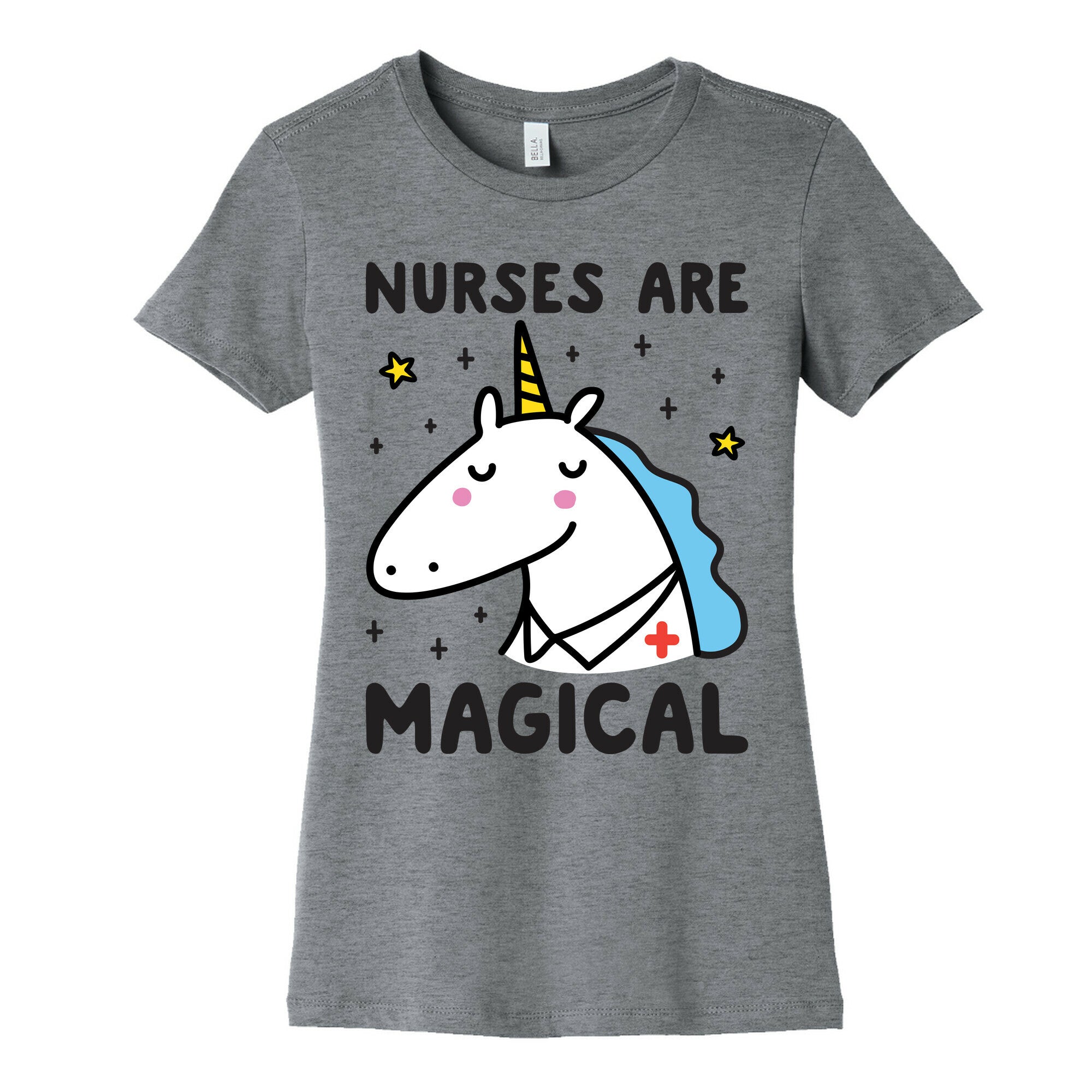 Nurses Are Magical Unicorn Women's Cotton Tee