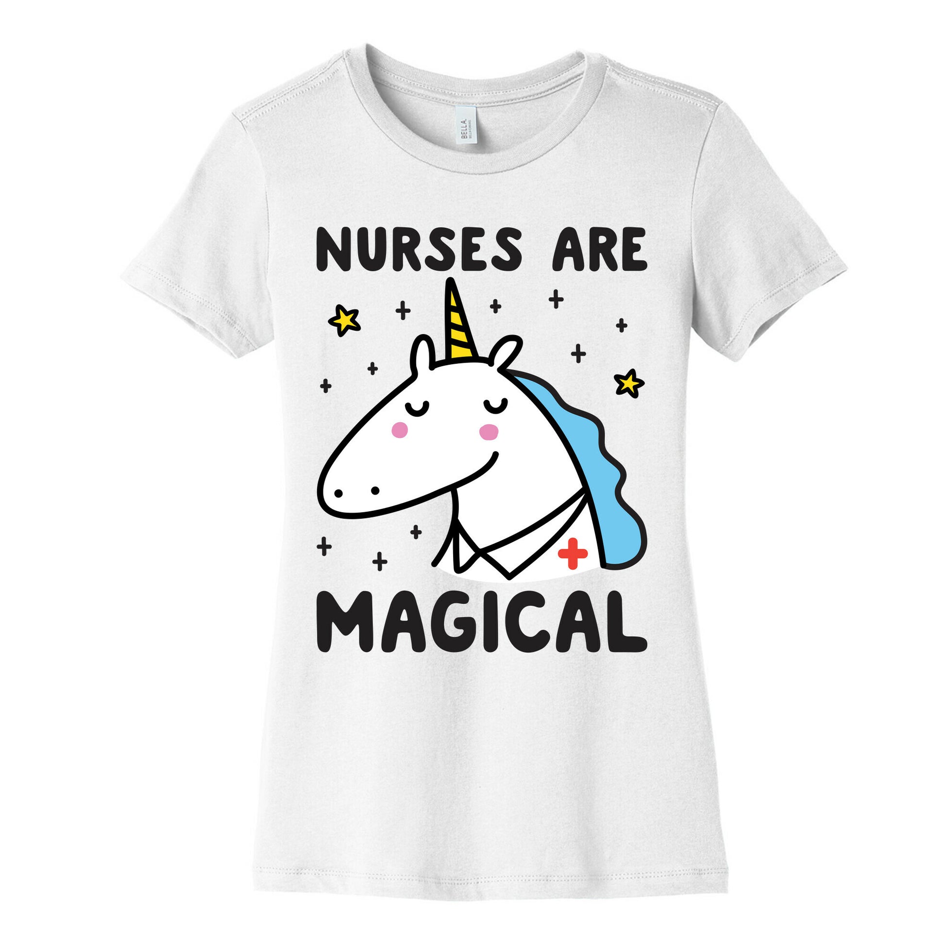 Nurses Are Magical Unicorn Women's Cotton Tee