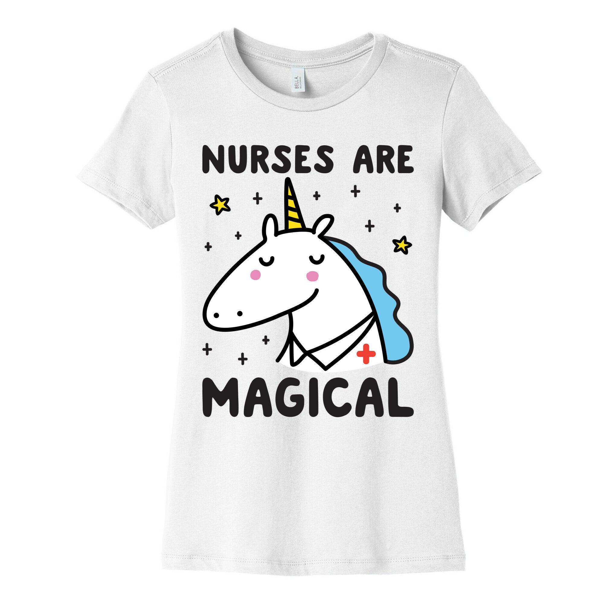 Nurses Are Magical Unicorn Women's Cotton Tee