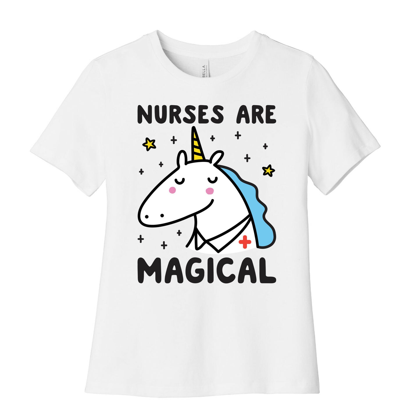 Nurses Are Magical Unicorn Women's Cotton Tee