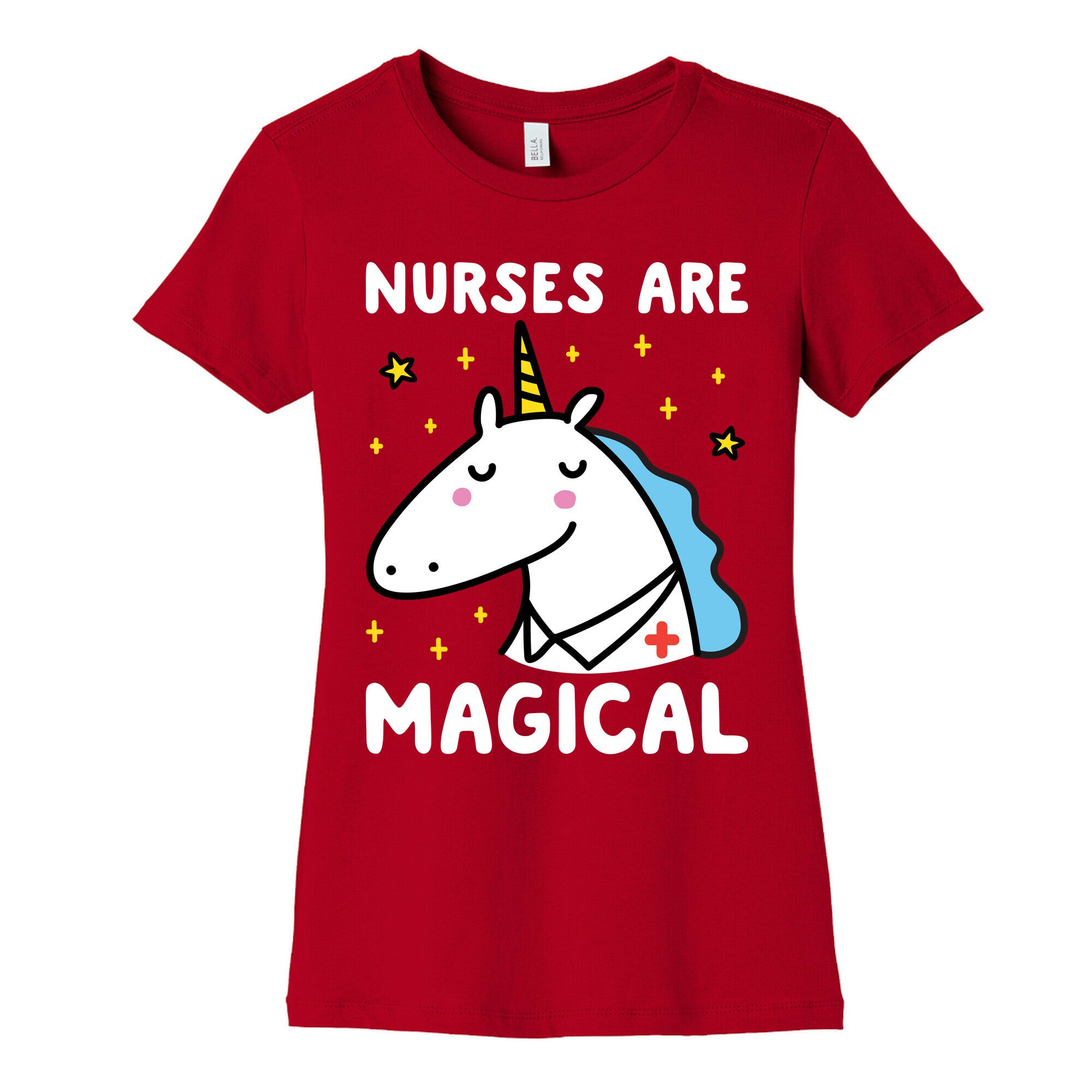 Nurses Are Magical Unicorn Women's Cotton Tee